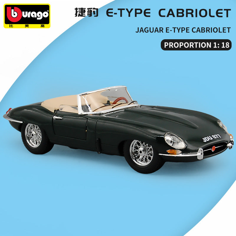 Bburago 1/18 Jaguar E-type Coupe Classic Car Model