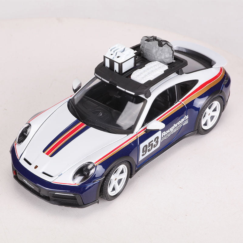 Bburago 1/24 Porsche 963 911 RSR Dakar 918 Modern Car Model