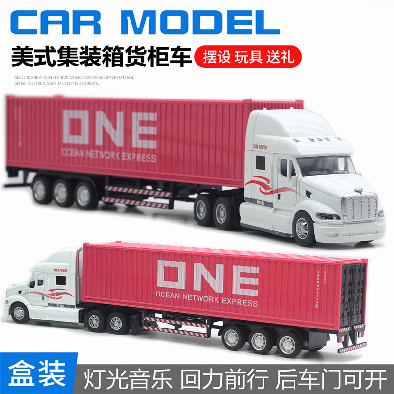 1/48 American Alloy Container Truck Transport Car Model