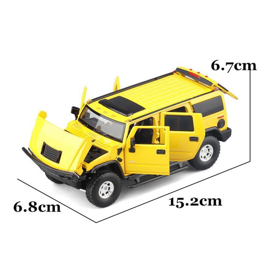 JKM 1/32 Hummer H2 2008 Suv Modern Car Model