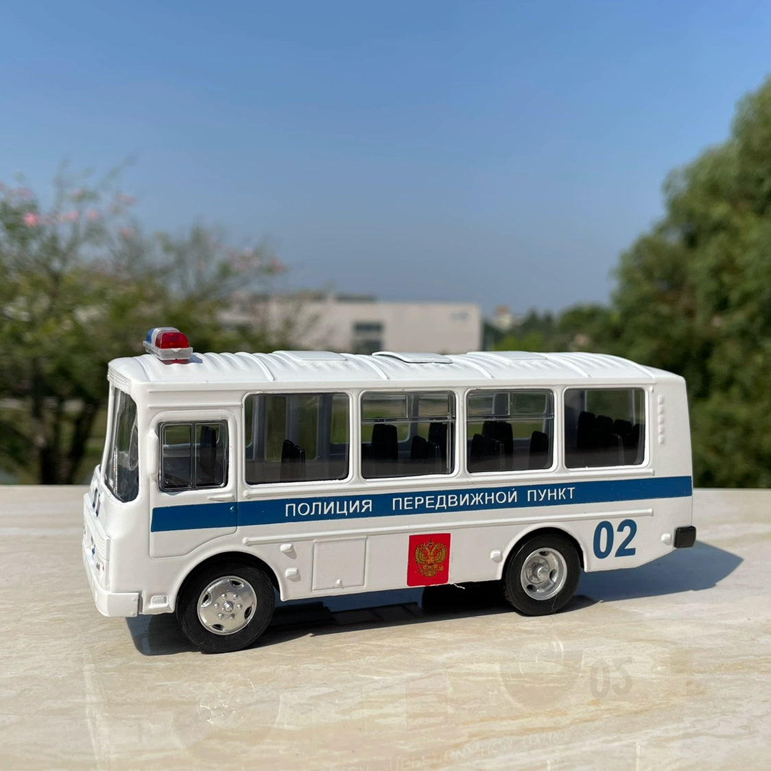 1/43 Russia PAZ-32053 Police Bus Modern Car Model