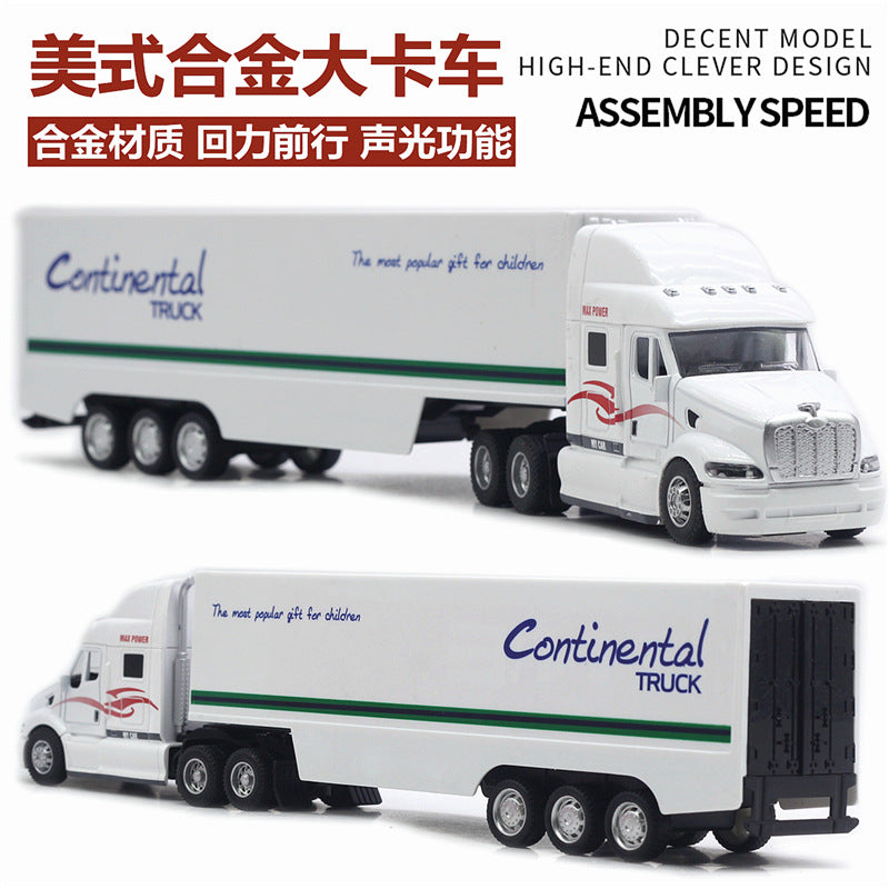 1/48 American Alloy Container Truck Transport Car Model