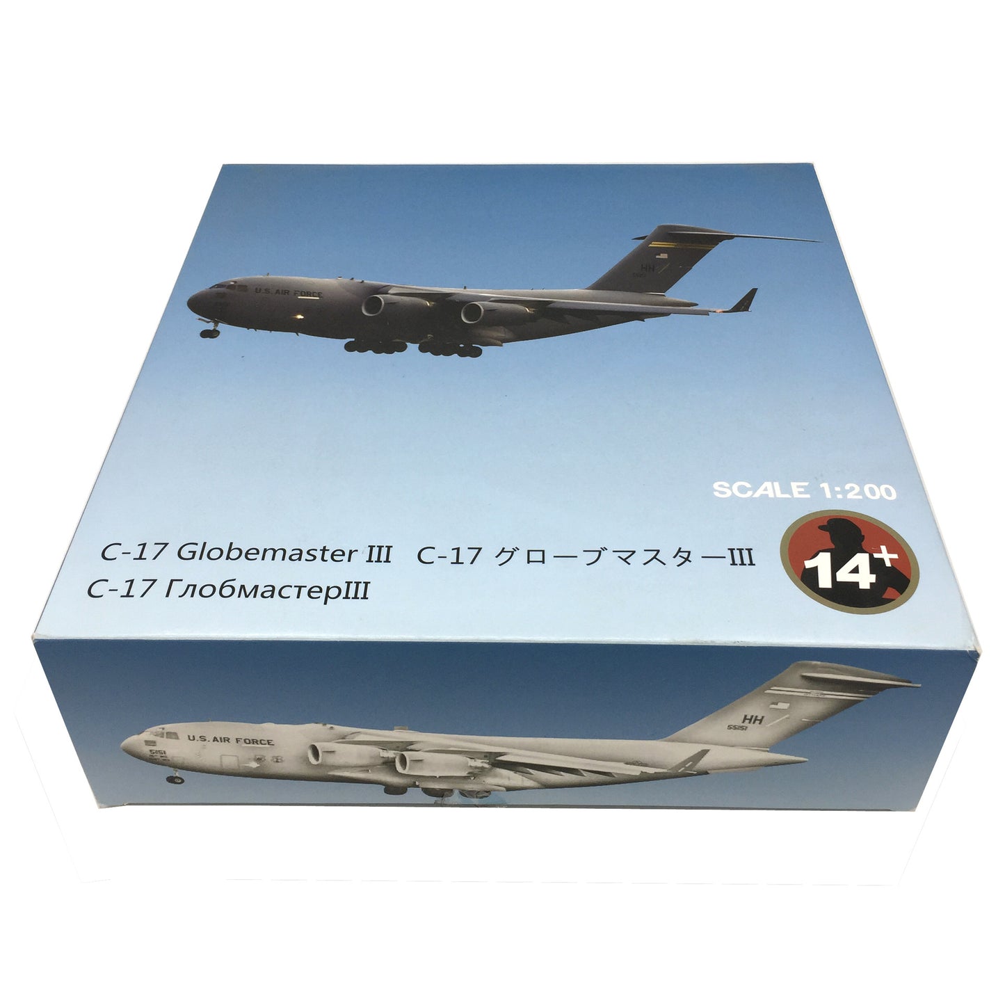 1/200 USA B2 C-17 E-3 C-130J Aircraft Alloy Model Diecast