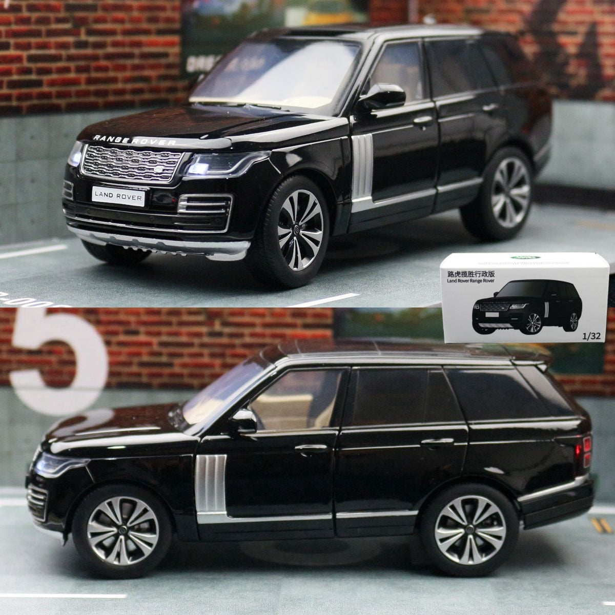 JKM 1/32 Land RoverDefender Rang Rover SUV Modern Car Model