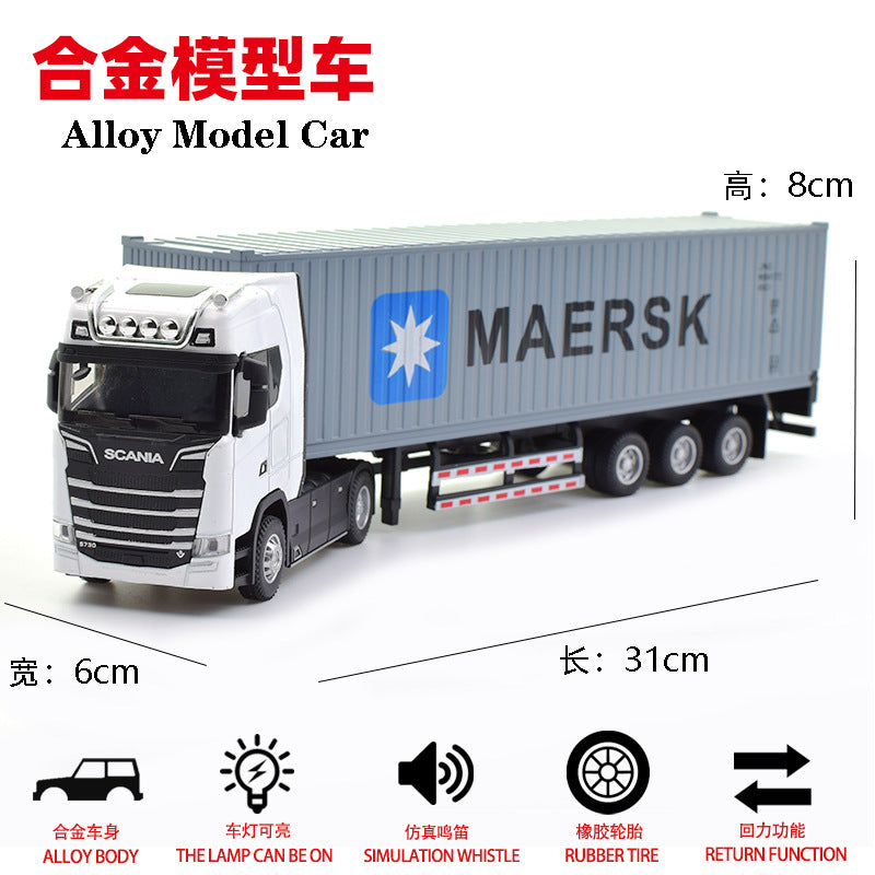 1/50 SCANIA Alloy Large Container Truck Transport Truck Car Model