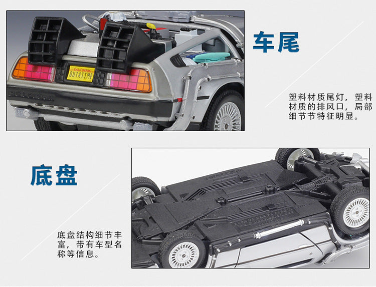 WELLY 1/24 DeLorean  Back To The Future Classic Car Model