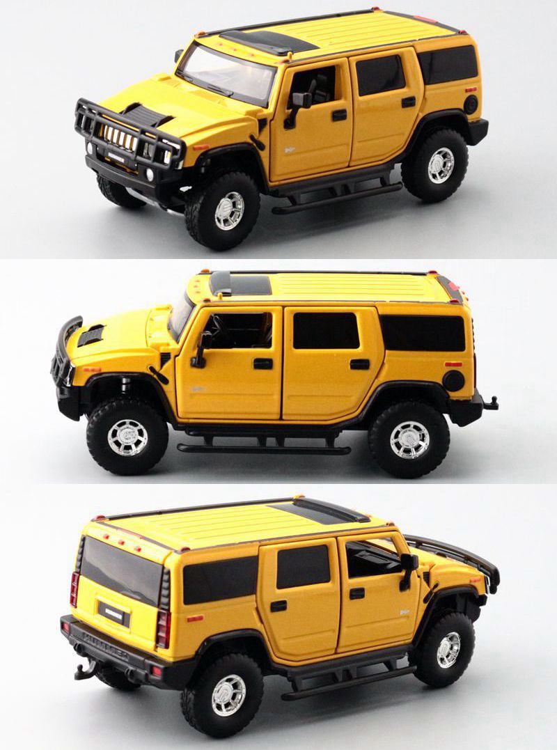 JKM 1/32 Hummer H2 2008 Suv Modern Car Model