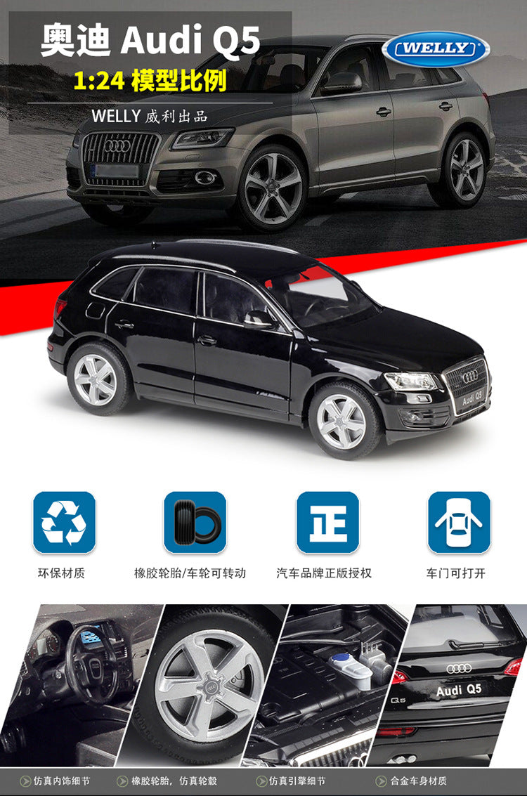 WELLY 1/24 Audi Q5 SUV Modern Car Model