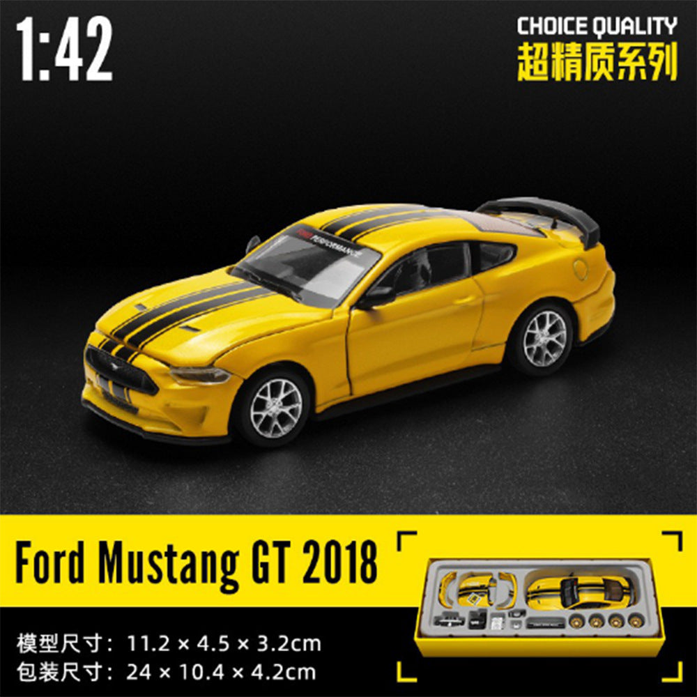 1/42 Ford Mustang GT 2018 Modern Car Model