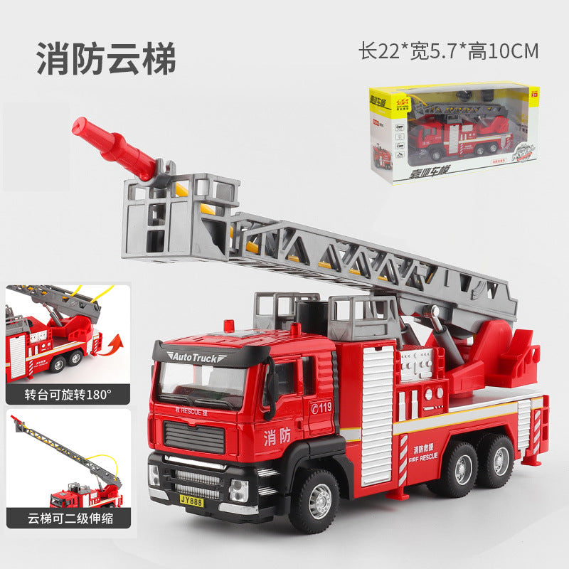 1/50 Jiaye Engineering Vehicle Crane Dump Excavator Fire Ladder Truck Car Model