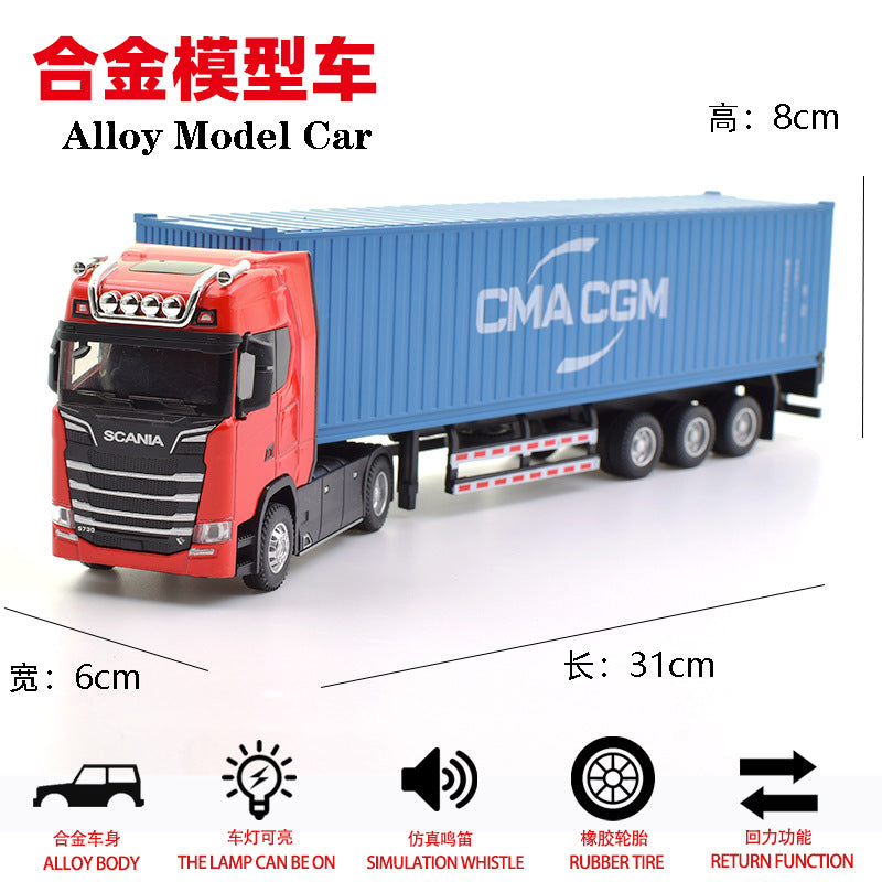 1/50 SCANIA Alloy Large Container Truck Transport Truck Car Model