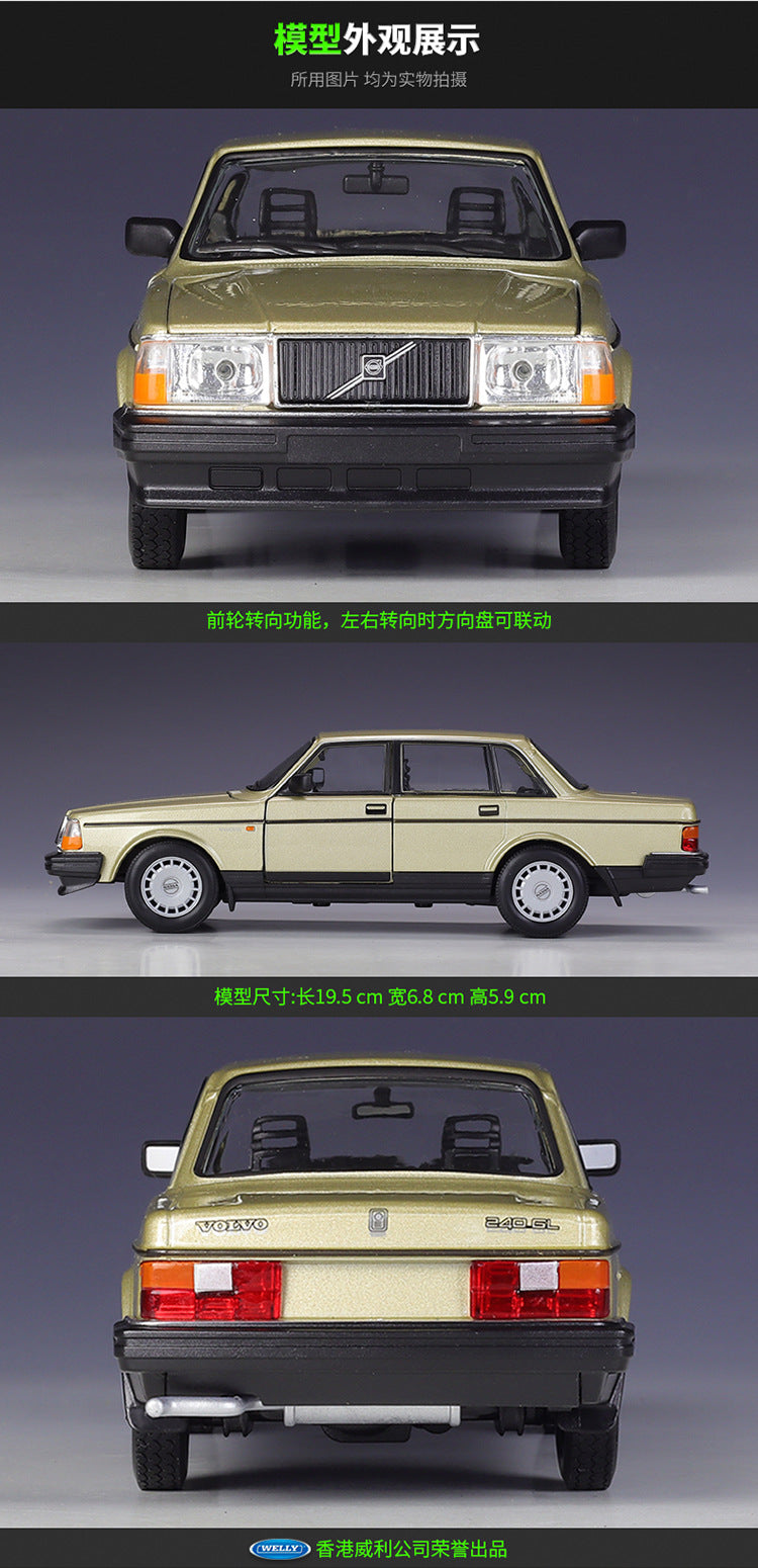 WELLY 1/24 Volvo 240 GL Modern Car Model