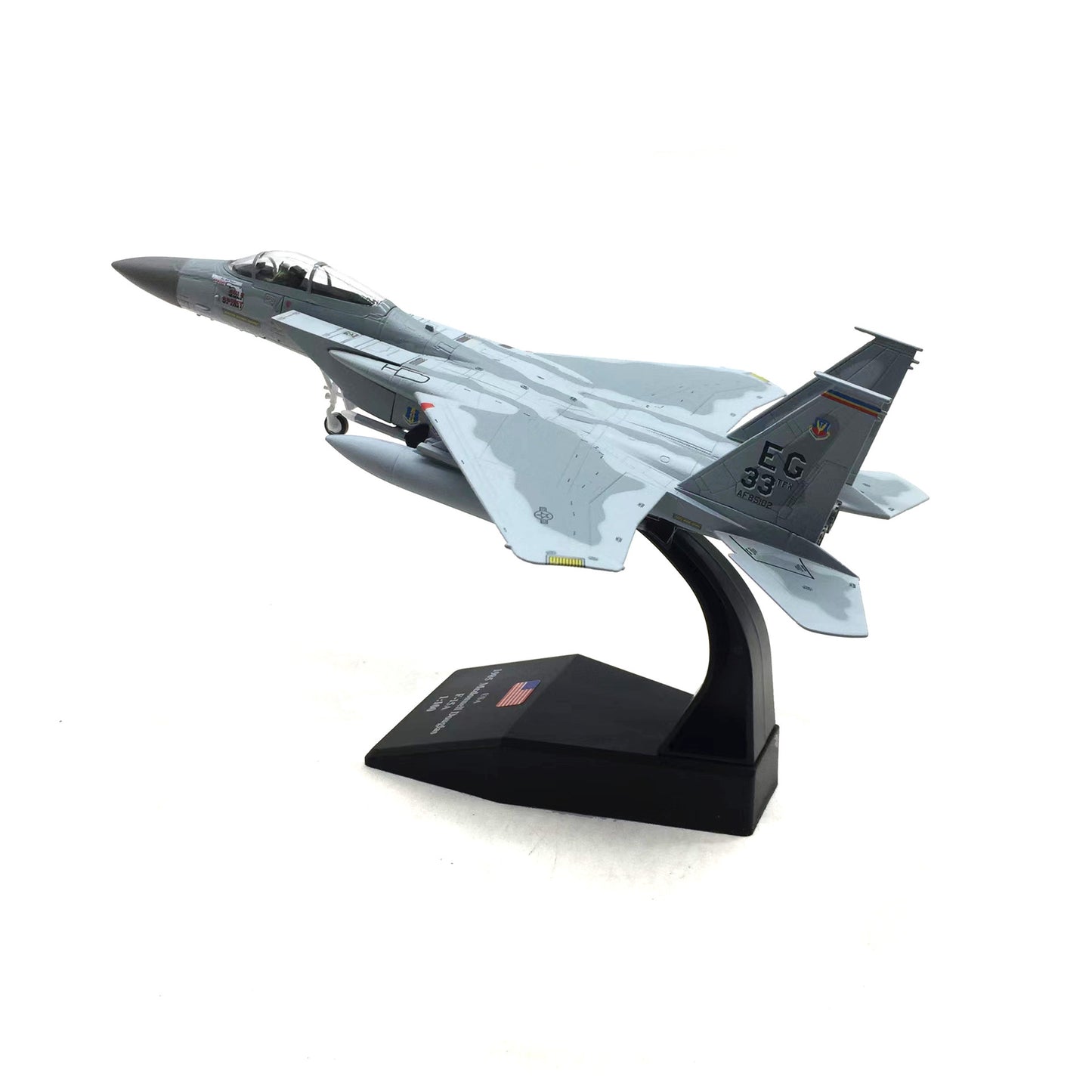 1/100 USA F-15C F-15E F-16C Aircraft Alloy Model Diecast