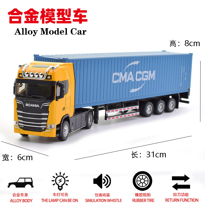 1/50 SCANIA Alloy Large Container Truck Transport Truck Car Model