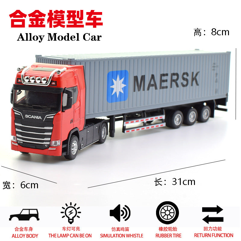 1/50 SCANIA Alloy Large Container Truck Transport Truck Car Model