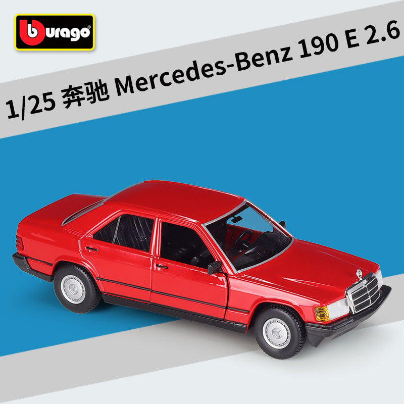 Bburago 1/24 Mercedes-Benz 190 E 2.6 Modern Car Model