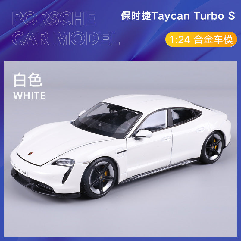 Bburago 1/24 Porsche Taycan Turbo S 718 Boxster Modern Car Model