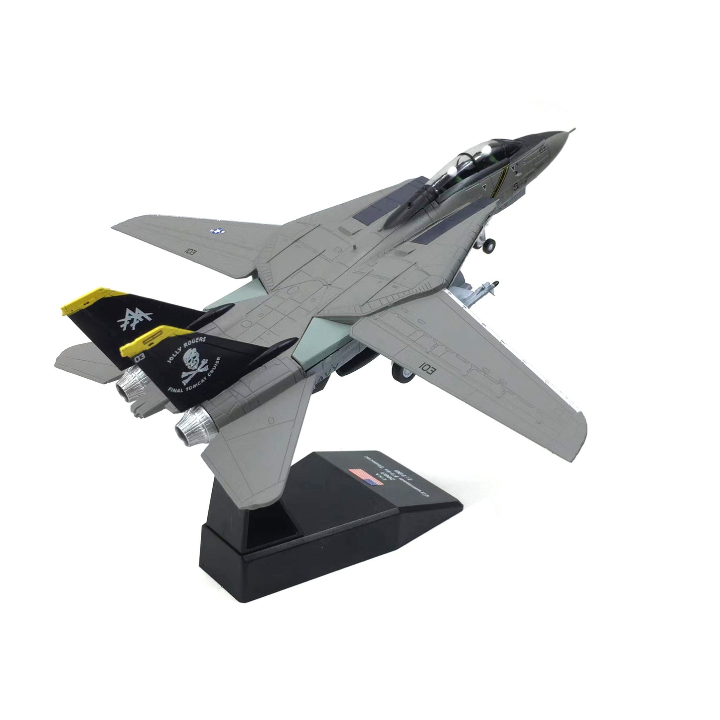 1/100 USA F-14A F-14D Tomcat F-4C Phahtom Aircraft Alloy Model Diecast