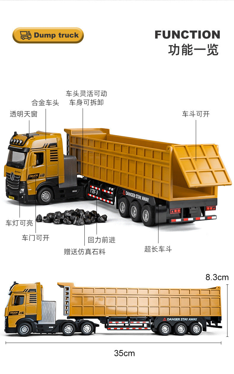 1/50 Alloy Engineering Vehicle Dump Truck Transport freight Truck Car Model