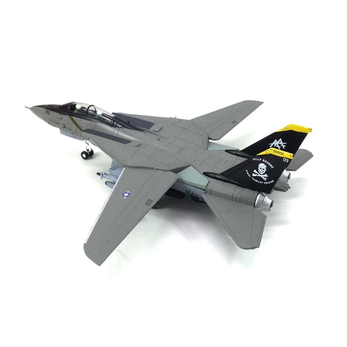 1/100 USA F-14A F-14D Tomcat F-4C Phahtom Aircraft Alloy Model Diecast