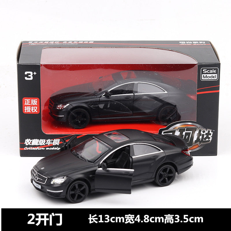 Makeda 1/36 Mercedes-Benz CLS Matte Black Series Modern Car Model