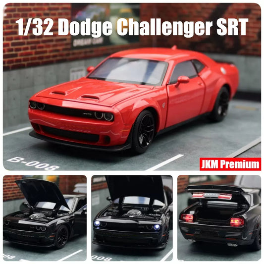 JKM 1/32 Dodge Challenger SRT Modern Car Model