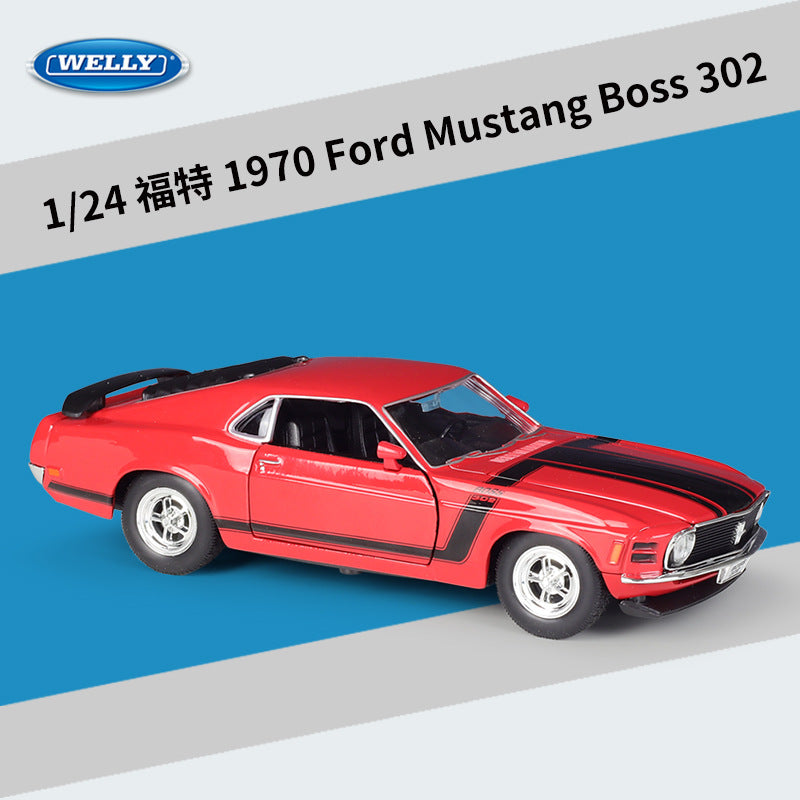 WELLY 1/24 Ford Mustang Boss 302 1970 Boss 429 1969 GT 2015 Car Model