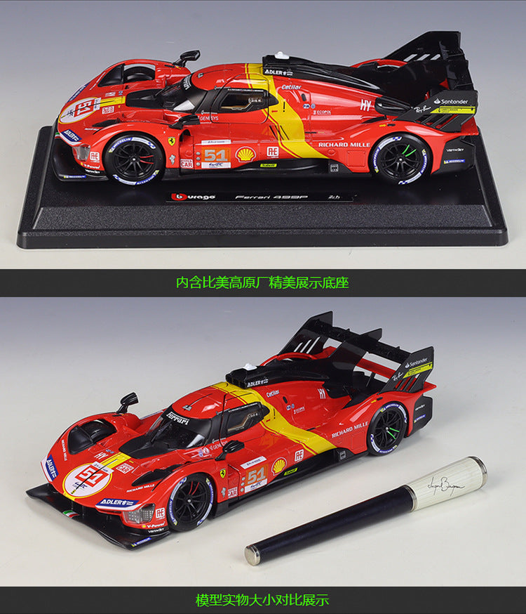 Bburago 1/24 Ferrari 499P #51 2023 Modern Car Model