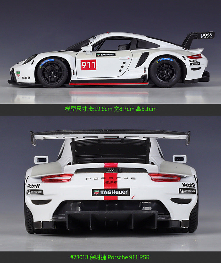 Bburago 1/24 Porsche 911 RSR Dakar Modern Car Model