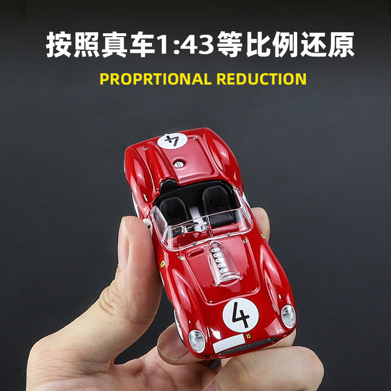 Bburago 1/43 Ferrari Racing Car with acrylic display case Modern Car Model