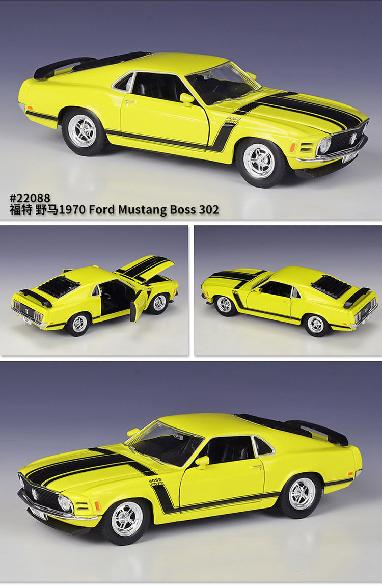 WELLY 1/24 Ford Mustang Boss 302 1970 Boss 429 1969 GT 2015 Car Model