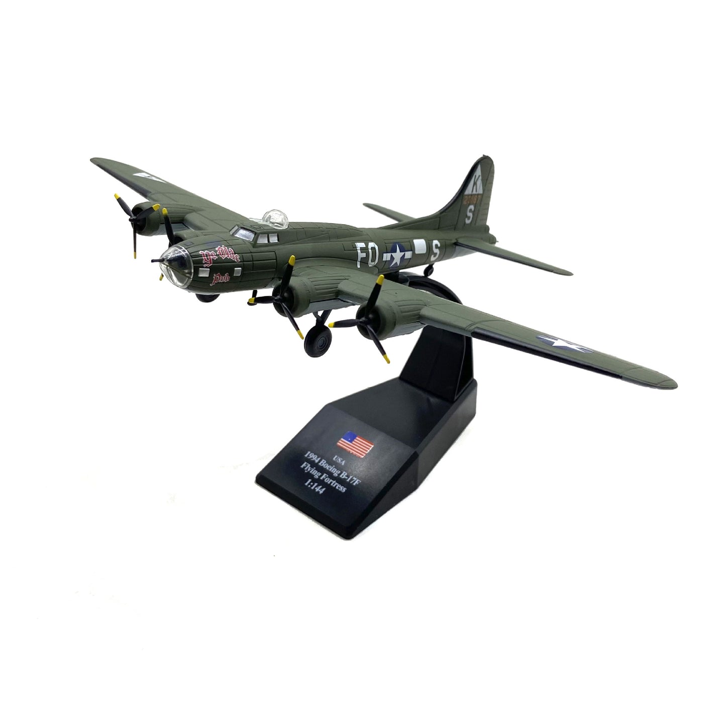 1/144 USA A-10 B-17F P-61B Black Widow Aircraft Alloy Model Diecast