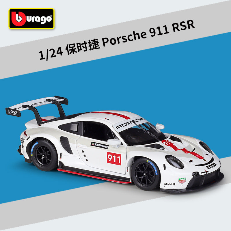 Bburago 1/24 Porsche 911 RSR Dakar Modern Car Model