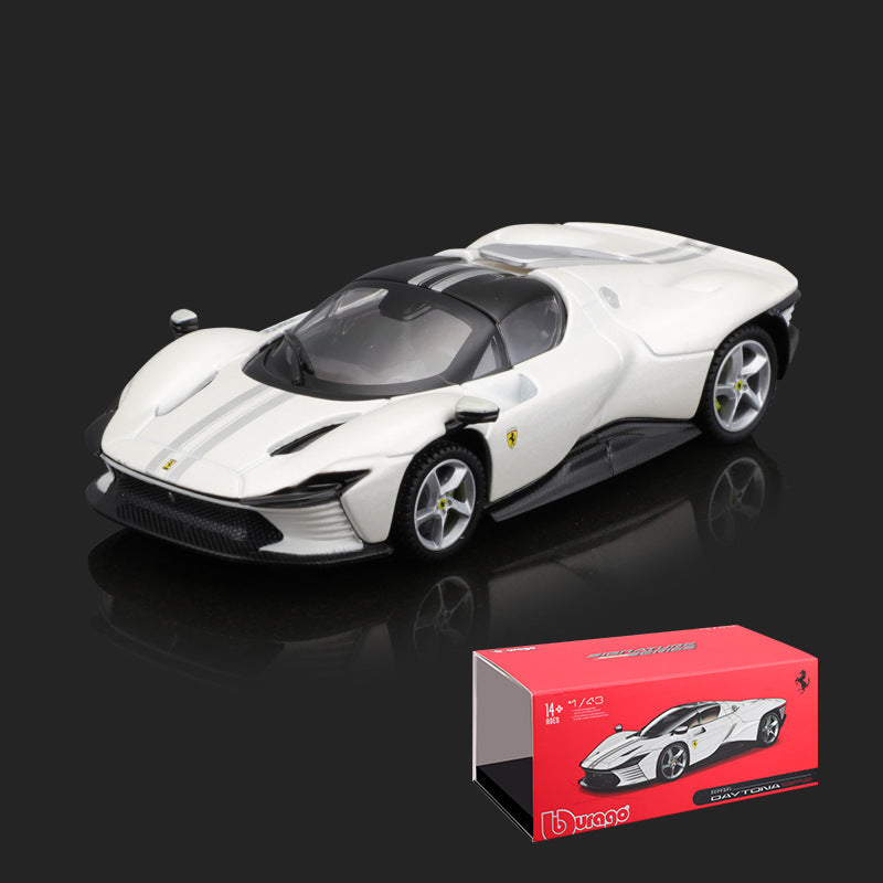 Bburago 1/43 Ferrari Racing Car with acrylic display case Modern Car Model