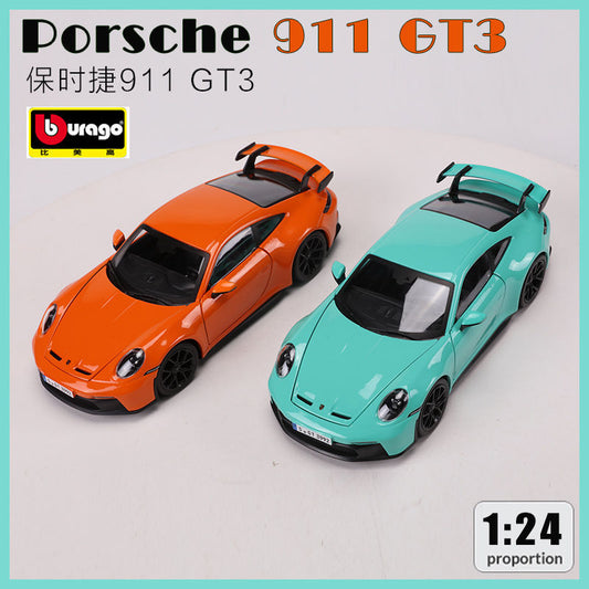 Bburago 1/24 Porsche 911 GT2 GT3 Porsche 356B Coupe 1961 Modern Car Model