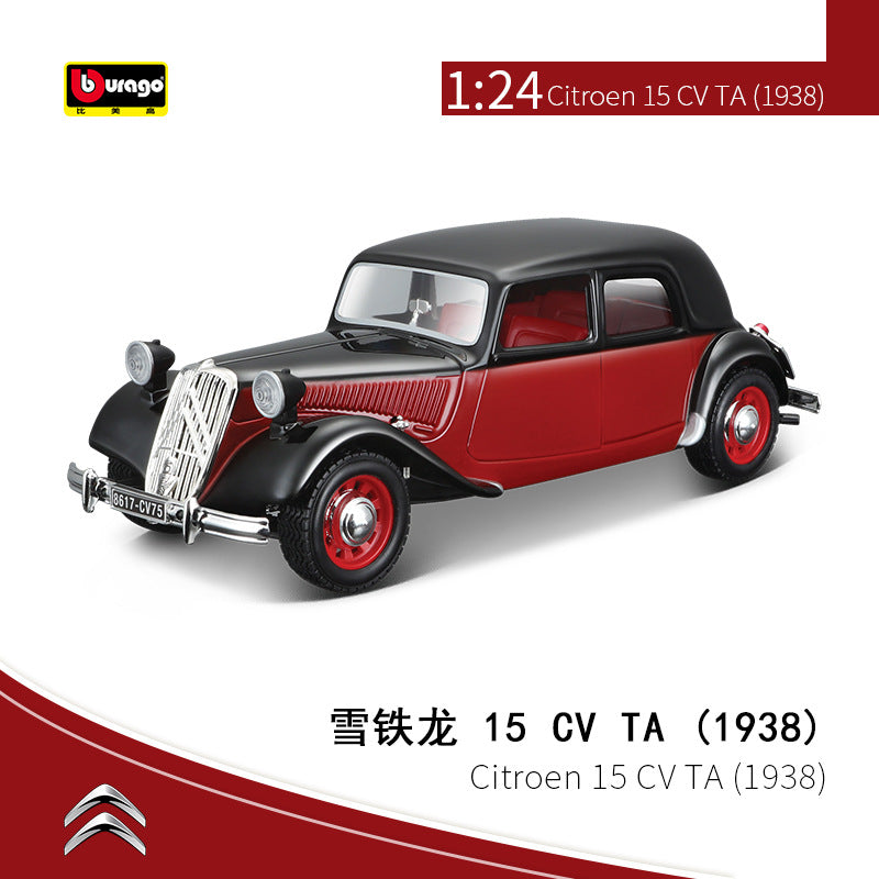 Bburago 1/24 Citroen 15 CV TA 1938 Classic Car Model