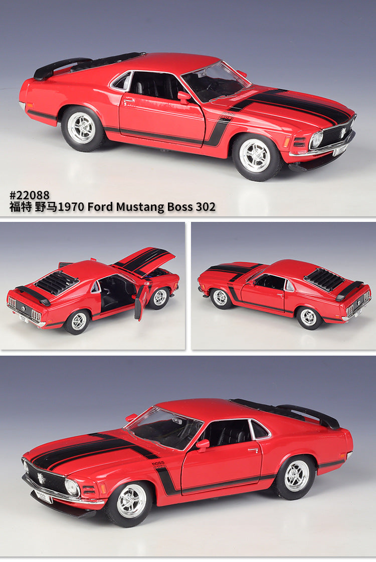 WELLY 1/24 Ford Mustang Boss 302 1970 Boss 429 1969 GT 2015 Car Model