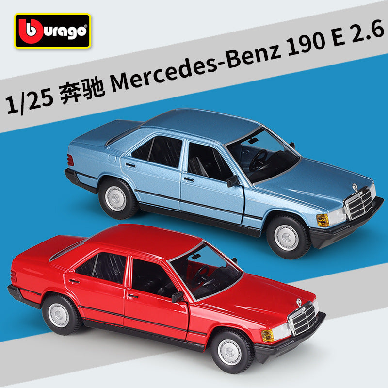 Bburago 1/24 Mercedes-Benz 190 E 2.6 Modern Car Model