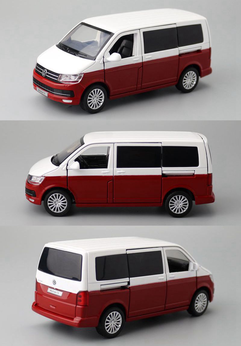 JKM 1/32 Volkswagen Multivan T6  Mpv Modern Car Model