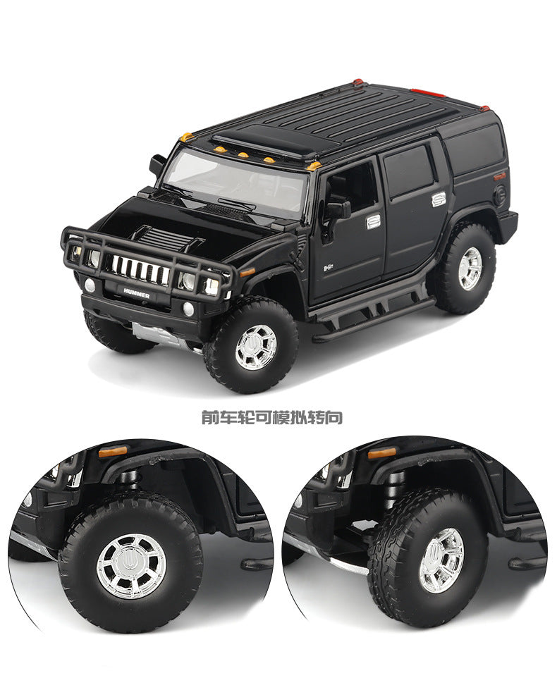 JKM 1/32 Hummer H2 2008 Suv Modern Car Model