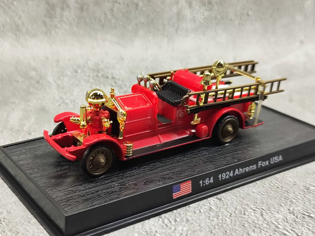 AMER 1/64 Ahrens Fox USA Fire Engine 1924 Vintage Car Model