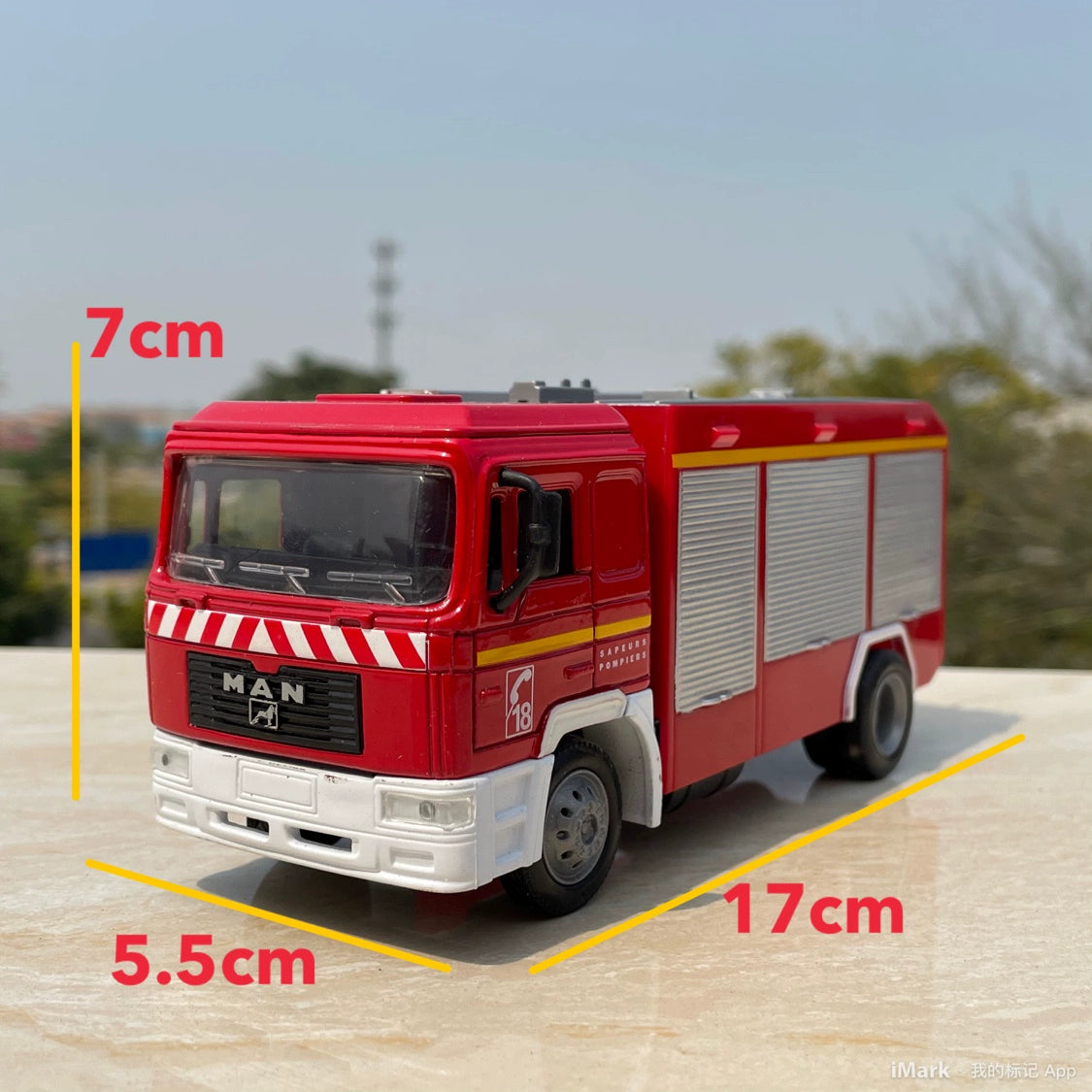 1/43 Man Fire Engine Modern Car Model