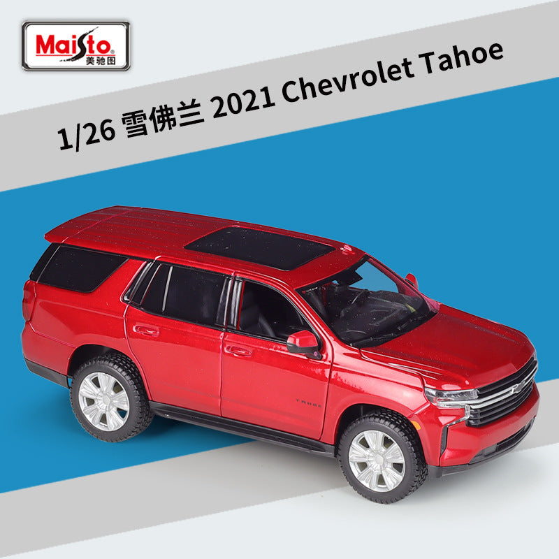 Maisto 1/24 1/26 Chevrolet Corvette Tahoe SUV 454 Pick-up Modern Car Model