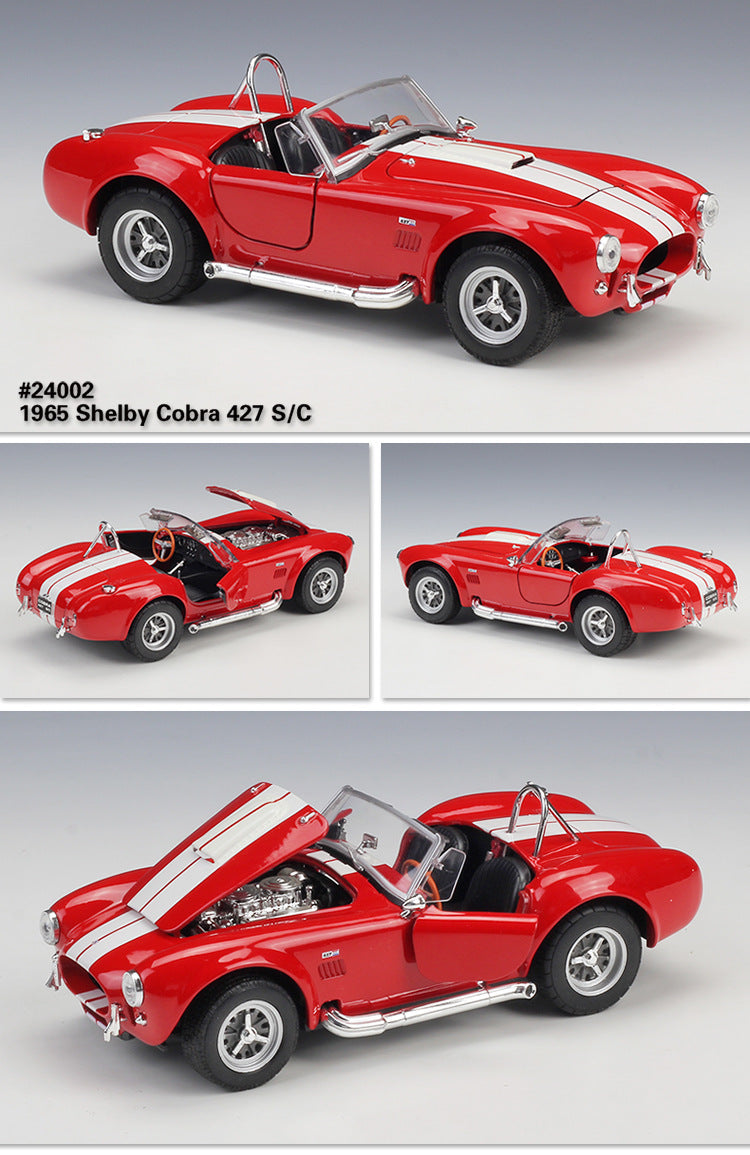 WELLY 1/24 Shelby Cobra 1965 Racing Classic Car Model