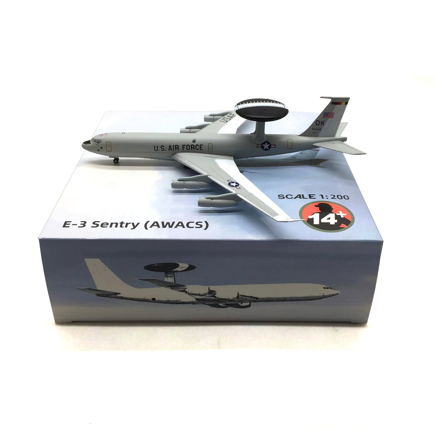 1/200 USA B2 C-17 E-3 C-130J Aircraft Alloy Model Diecast