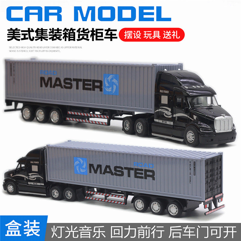 1/48 American Alloy Container Truck Transport Car Model