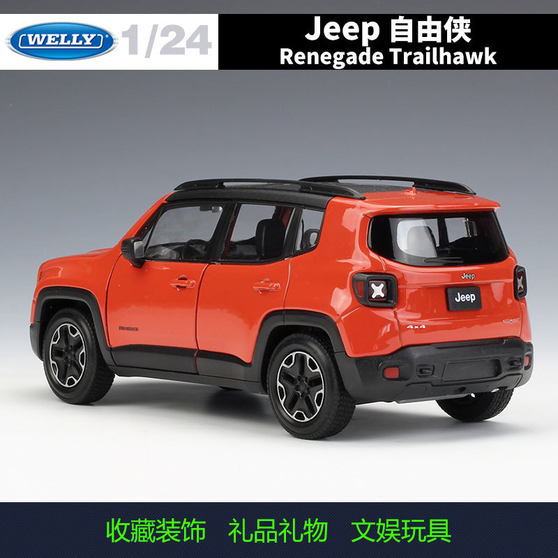 WELLY 1/24 Jeep Renegade Trailhawk SUV Modern Car Model