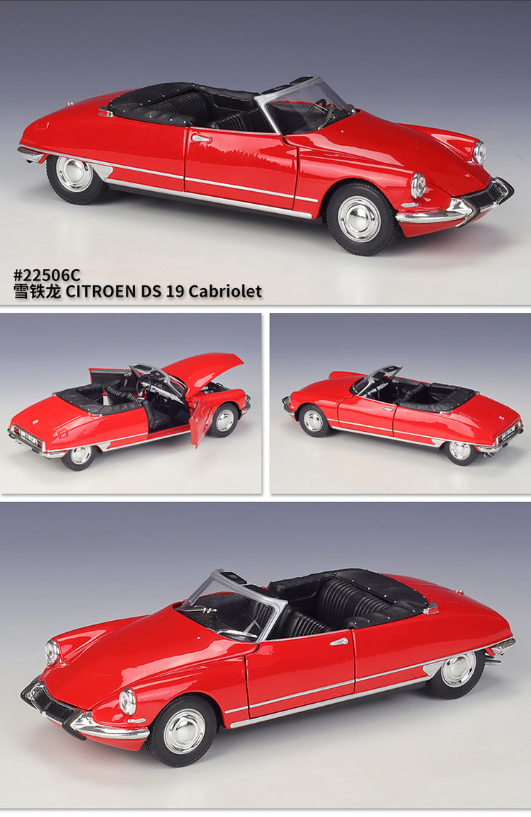 WELLY 1/24 Citroen DS 19 Cabriolet Convertible Classic Car Model