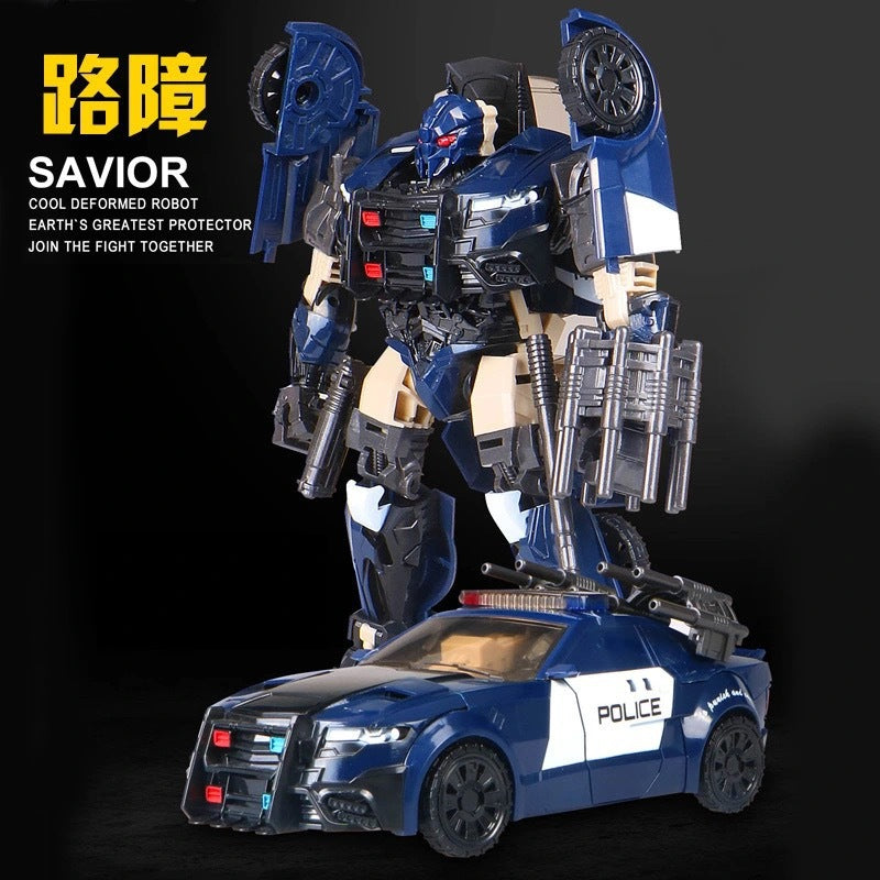 TAIBA Transformer 5 Savior Action Figure Police Car Model Toy