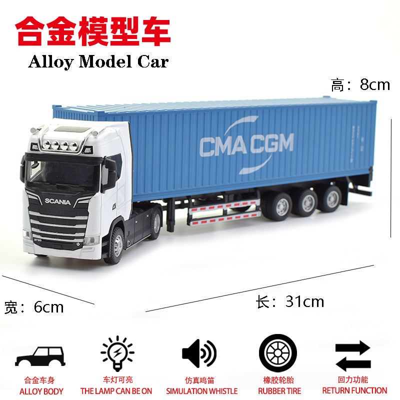 1/50 SCANIA Alloy Large Container Truck Transport Truck Car Model